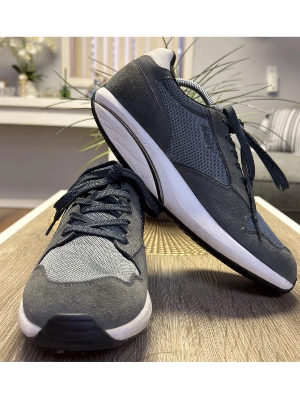 MBT 1997 Classic II Sneakers Dark Gray Suede Mesh Size 10